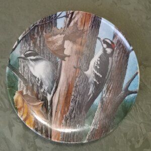 Knowles Birds of Your Garden Collection by Kevin Daniel "The Downy Woodpecker"
